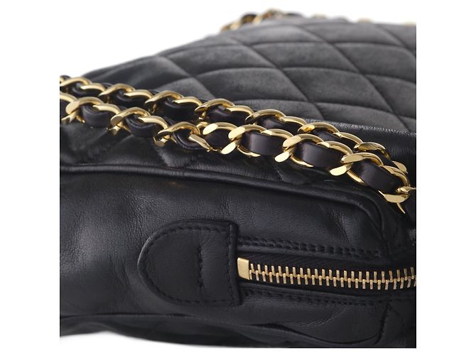 Borsa a mano in pelle di agnello nera Chanel Nero - vista 6