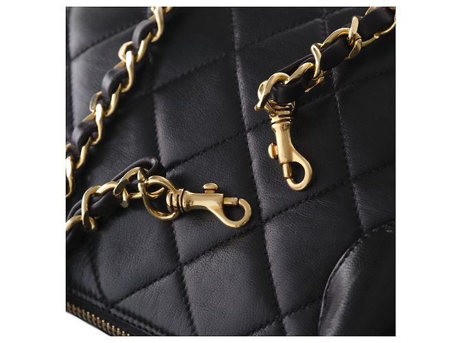 Borsa a mano in pelle di agnello nera Chanel Nero - vista 7