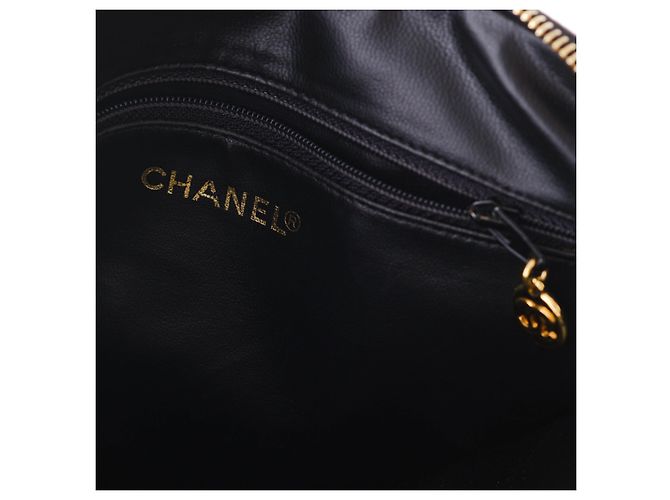 Borsa a mano in pelle di agnello nera Chanel Nero - vista 8