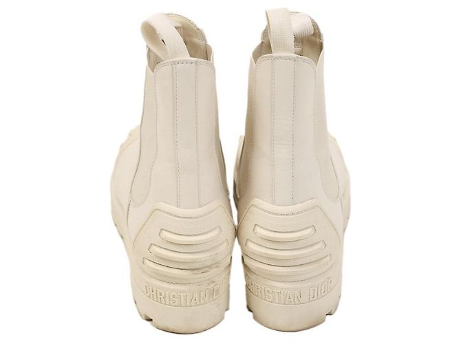 Botines Christian Dior Dioriron de goma blancos - vista 3