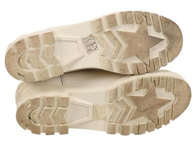 Botines Christian Dior Dioriron de goma blancos - vista 4