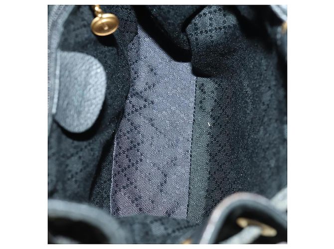 Gucci Vintage Bamboo Suede Mini Nero - vista 5