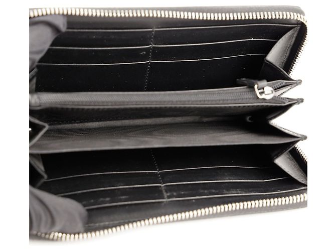 Gucci Cartera Larga con Impresión de Tigre Negro - vista 7
