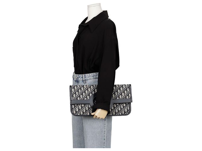 Dior Klappbare Clutch Weiß - Ansicht 12