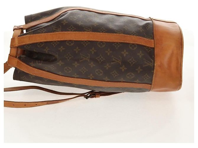 Zaino Randonnee Monogram in Canvas GM Louis Vuitton Marrone - vista 3