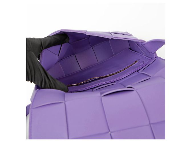 Bottega Veneta Borsa a Spalla e a Tracolla Cassette Porpora - vista 10