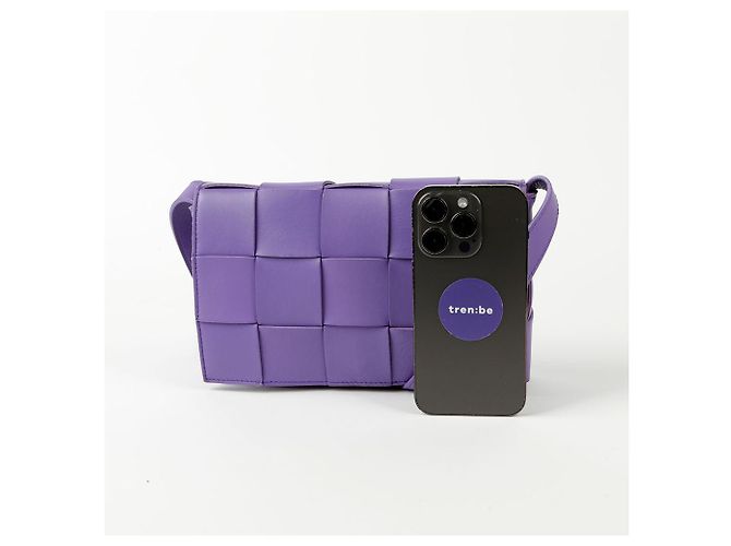 Bottega Veneta Borsa a Spalla e a Tracolla Cassette Porpora - vista 8