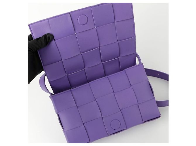 Bottega Veneta Borsa a Spalla e a Tracolla Cassette Porpora - vista 9