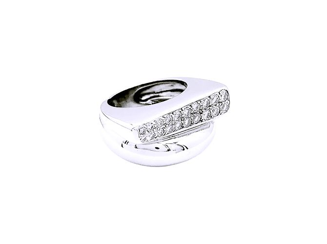 Anello Fred 'Success' in oro bianco e diamanti. - vista 3