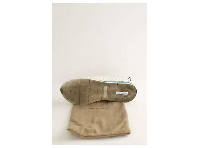 Bottega Veneta Baskets en cuir blanches - vue 6