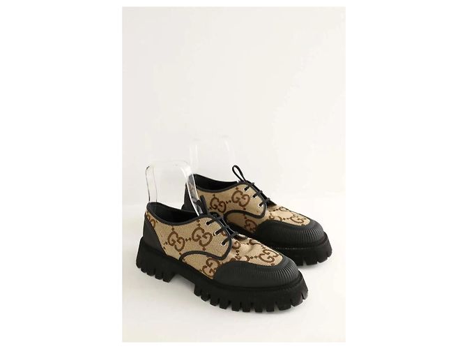 Gucci Chaussures à lacets beige - vue 3