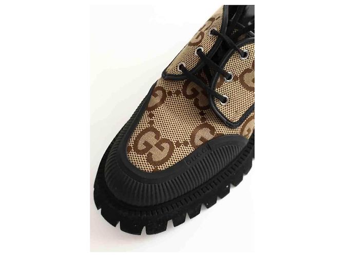 Gucci Chaussures à lacets beige - vue 4