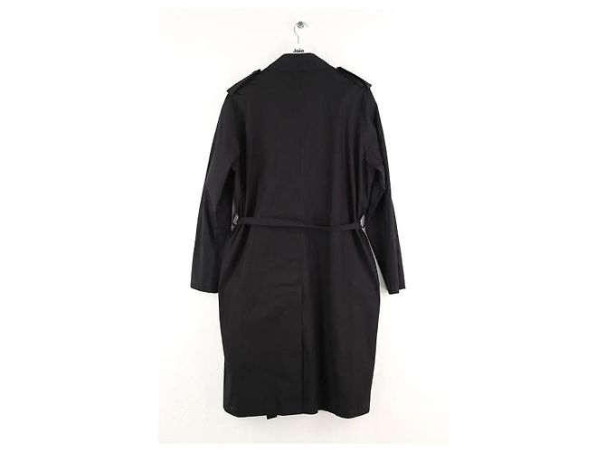Sandro Trench in cotone nero - vista 3