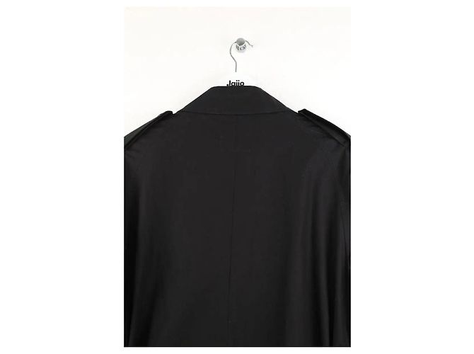 Sandro Trench in cotone nero - vista 4