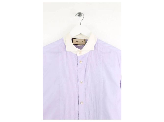 Gucci Violettes Baumwollhemd Lila - Ansicht 2
