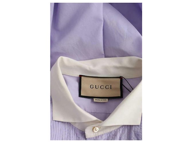 Gucci Violettes Baumwollhemd Lila - Ansicht 5