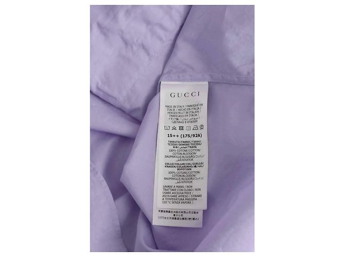 Gucci Violettes Baumwollhemd Lila - Ansicht 6