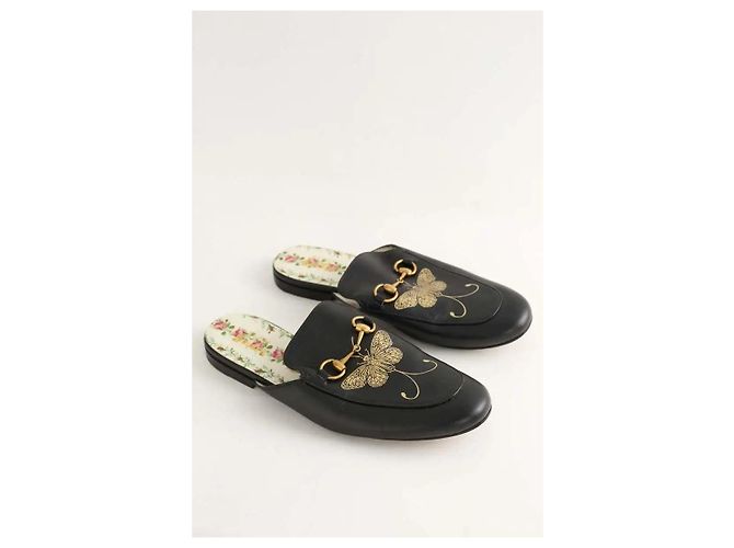 Gucci Mocassini in pelle nera Nero - vista 3