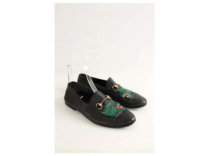 Gucci Mocassini in pelle nera Nero - vista 3
