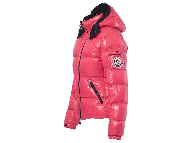Giacca rosa lucida da donna Moncler - vista 2