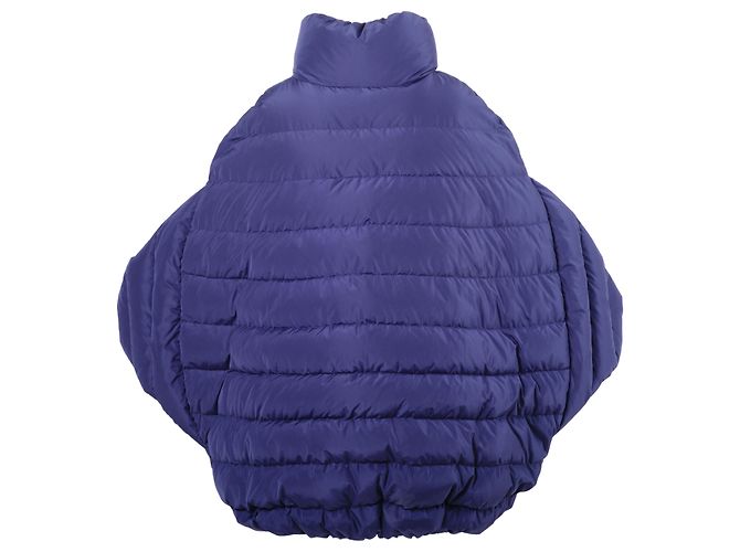 Moncler Oversized Daunenjacke mit Kimonoärmeln Blau - Ansicht 3