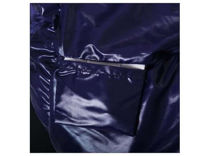 Moncler Oversized Daunenjacke mit Kimonoärmeln Blau - Ansicht 5