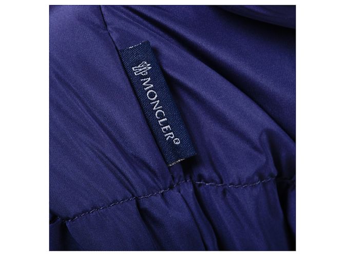 Moncler Oversized Daunenjacke mit Kimonoärmeln Blau - Ansicht 7