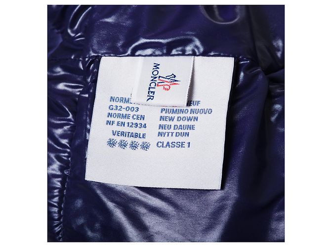 Moncler Oversized Daunenjacke mit Kimonoärmeln Blau - Ansicht 9