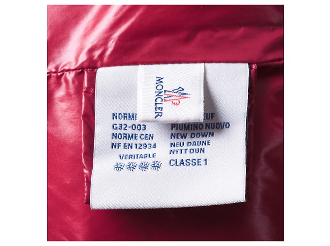 Giacca Rossa Lucida Moncler Donna Rosso - vista 12