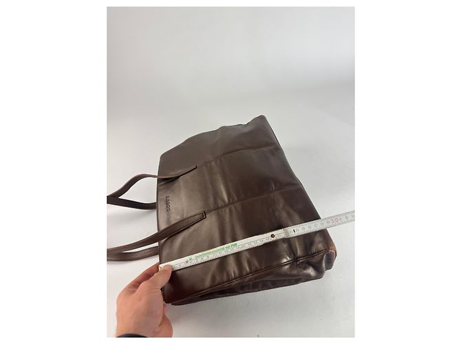 Vintage Loewe Madrid Leder Tote Bag Bronze Braun - Ansicht 11