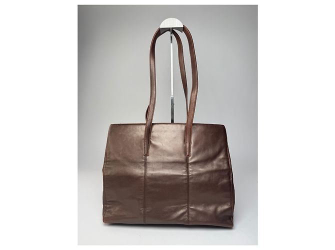 Vintage Loewe Madrid Leder Tote Bag Bronze Braun - Ansicht 3