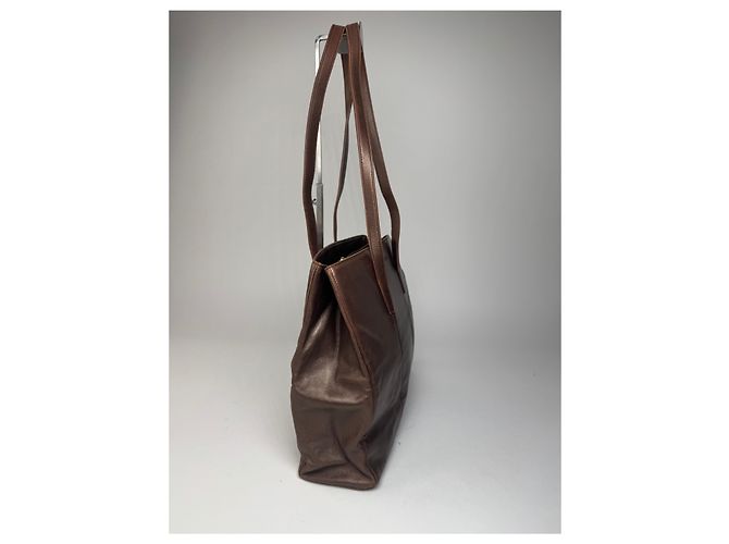 Vintage Loewe Madrid Leder Tote Bag Bronze Braun - Ansicht 8