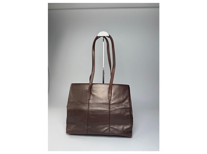 Vintage Loewe Madrid Leder Tote Bag Bronze Braun - Ansicht 9