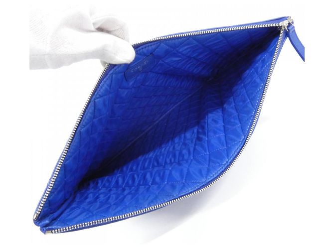 Timeless Pochette Classica Senza Tempo Chanel Blu - vista 7