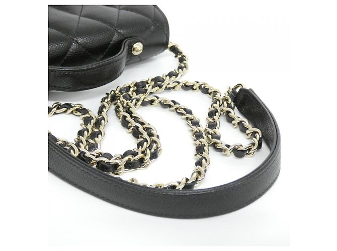 Borsa a spalla in pelle di vitello grana nera Chanel AP2914 Nero - vista 7