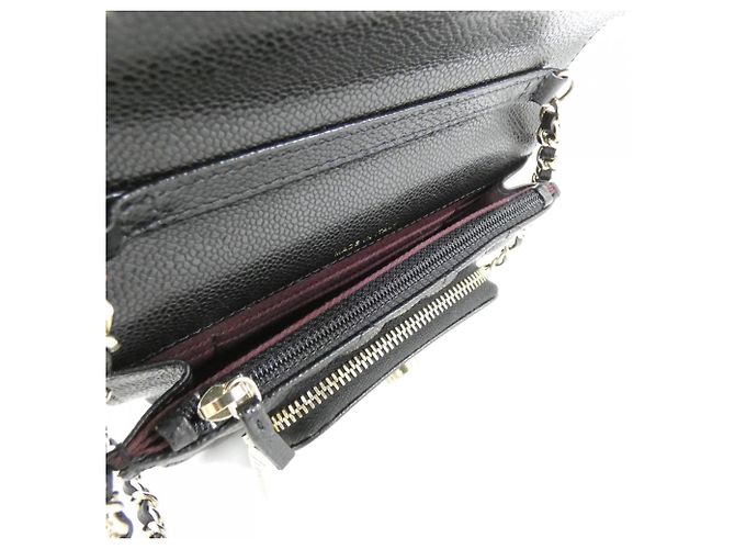 Borsa a spalla in pelle di vitello grana nera Chanel AP2914 Nero - vista 9