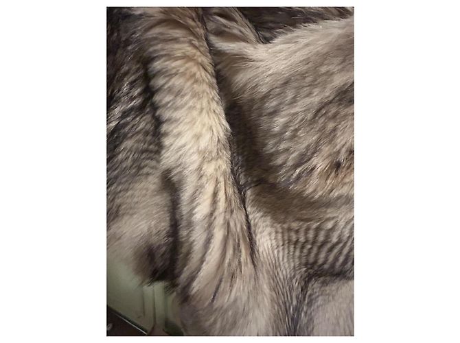 Autre Marque Abrigo de piel beige - vista 11