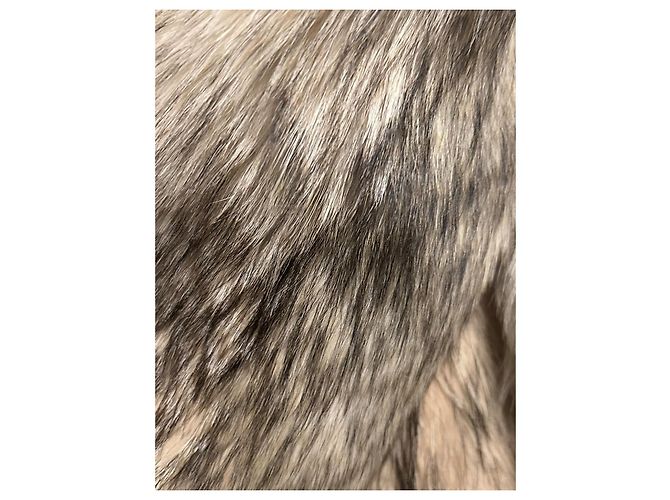 Autre Marque Abrigo de piel beige - vista 6