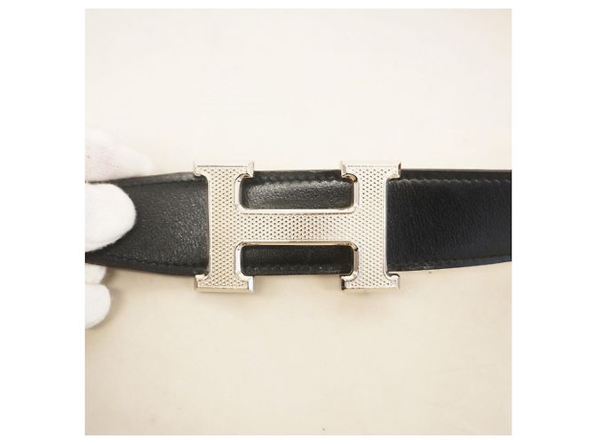 Cintura Constance di Hermès in Nero e Oro D'oro - vista 8