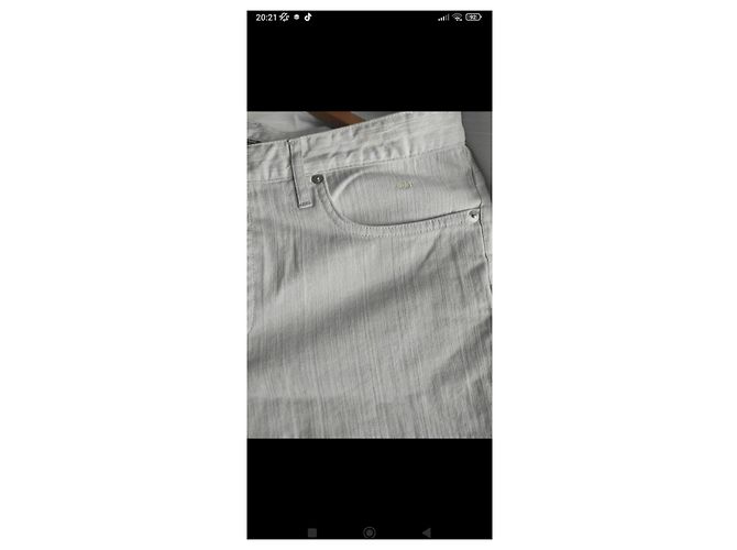 Pantaloni in denim Christian Dior uomo beige - vista 11