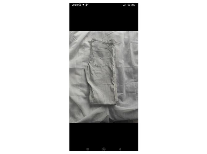 Pantaloni in denim Christian Dior uomo beige - vista 2