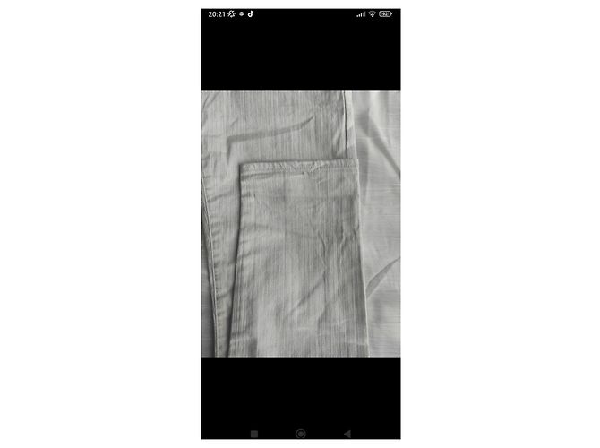 Pantaloni in denim Christian Dior uomo beige - vista 8
