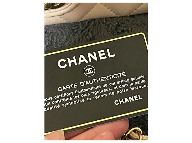 Chanel Timeless Handtasche aus rosa gestepptem Leder Pink - Ansicht 12