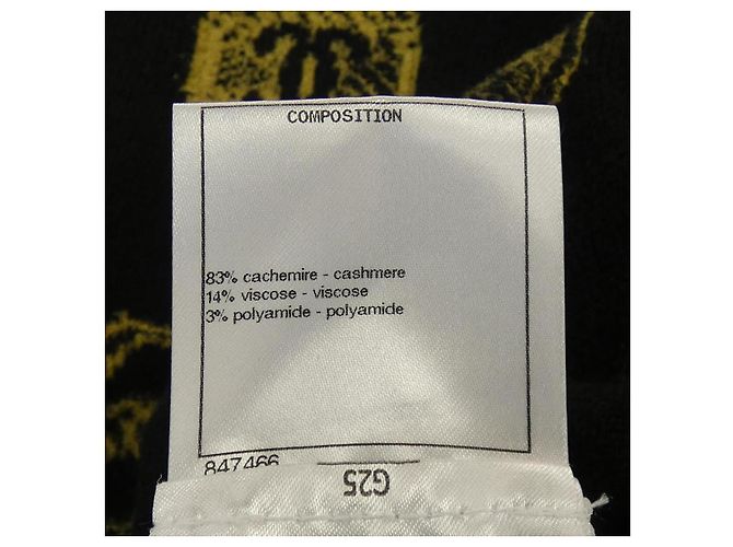 Timeless Leggings de cachemira Chanel Negro - vista 3