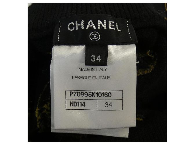Timeless Leggings de cachemira Chanel Negro - vista 4