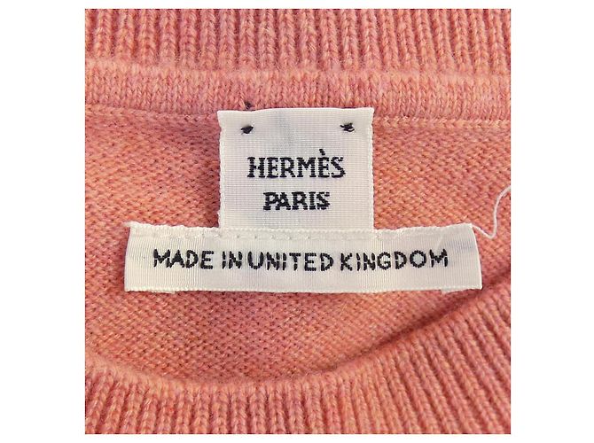 Hermès Punto de cachemira Hermes Rosa - vista 4