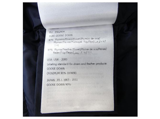 Abrigo de Plumas Moncler HIRONDELLE Azul Azul marino - vista 4