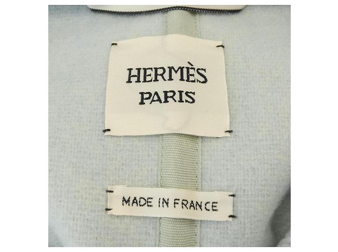 Hermès Abrigo de Lana Hermes 3H0187DK Azul - vista 4
