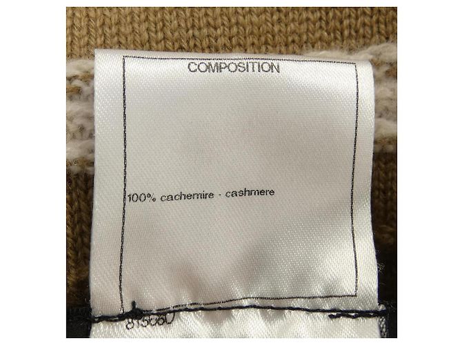 Timeless Cárdigan largo 100% cachemira Chanel Beige - vista 3