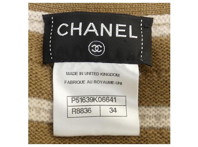 Timeless Cárdigan largo 100% cachemira Chanel Beige - vista 4
